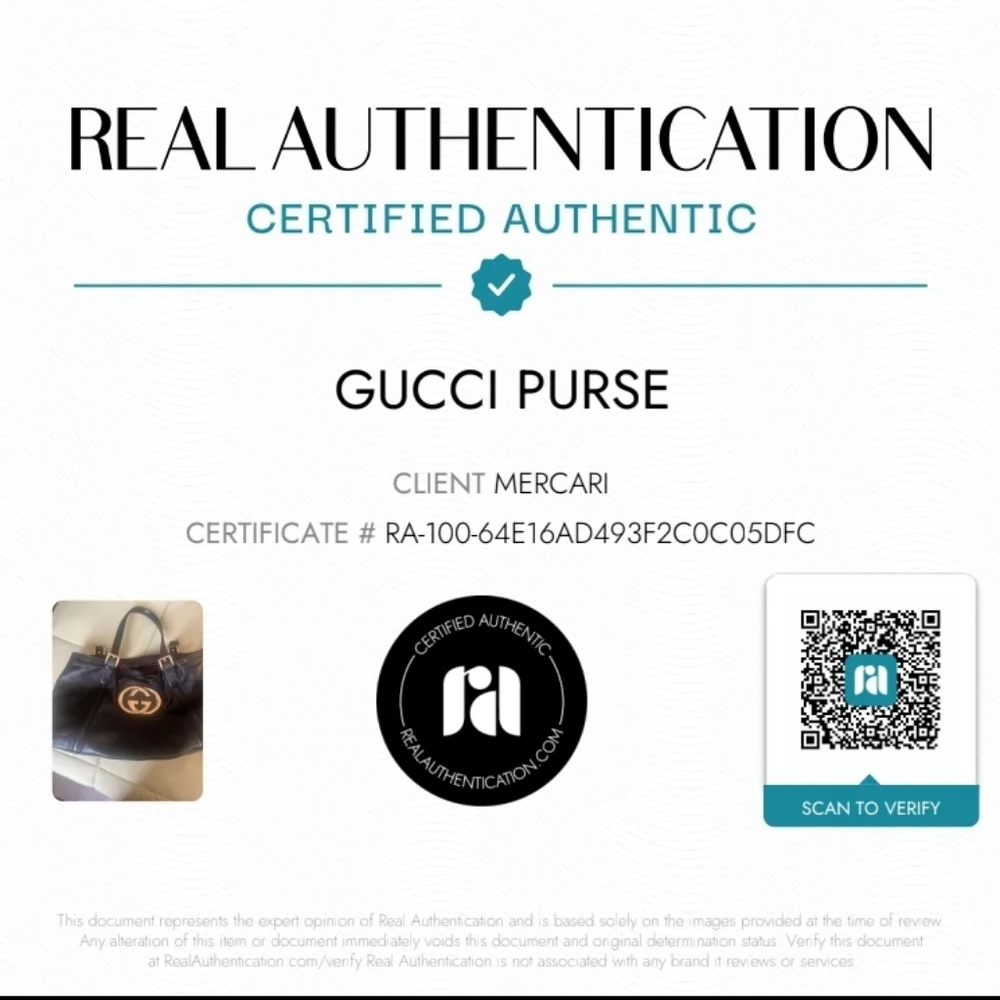 Gucci Black Leather Tote with Gold GG Emblem